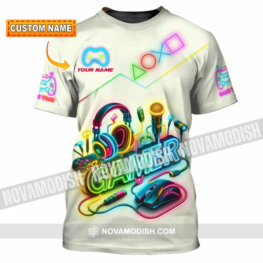 Unisex Shirt - Custom Gamer Game Time Shirt T-shirt