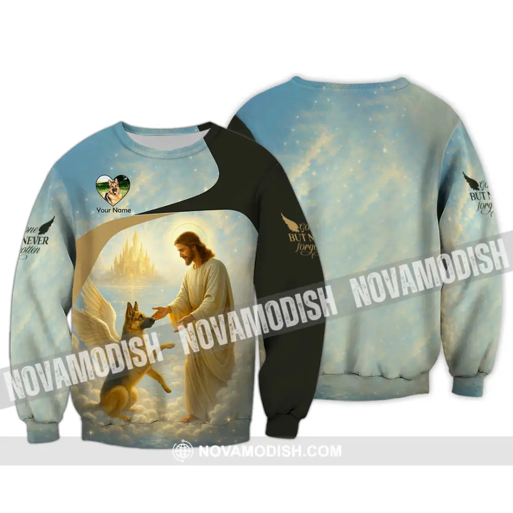 Unisex Shirt - Custom German Shepherd Gone But Never Forgotten Shirt Long Sleeve / S T-shirt