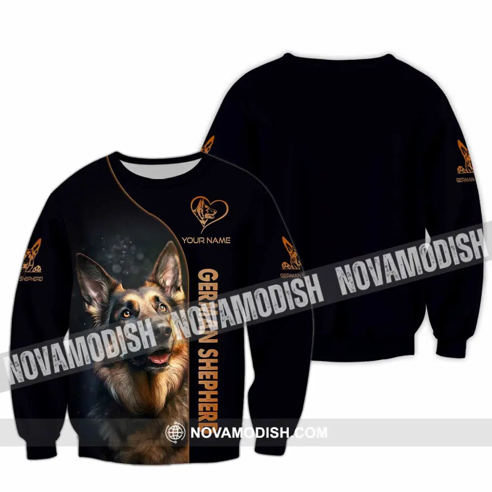 Unisex Shirt - Custom German Shepherd Lover Shirt Long Sleeve / S T-shirt