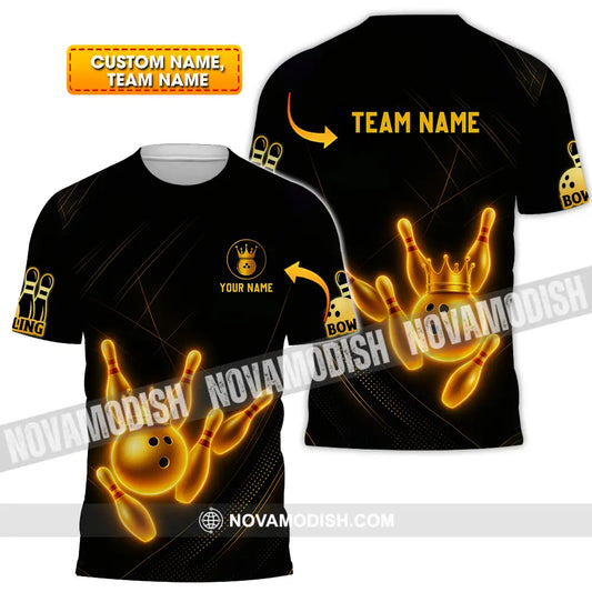Unisex Shirt - Custom Golden Bowling Shirt T-shirt