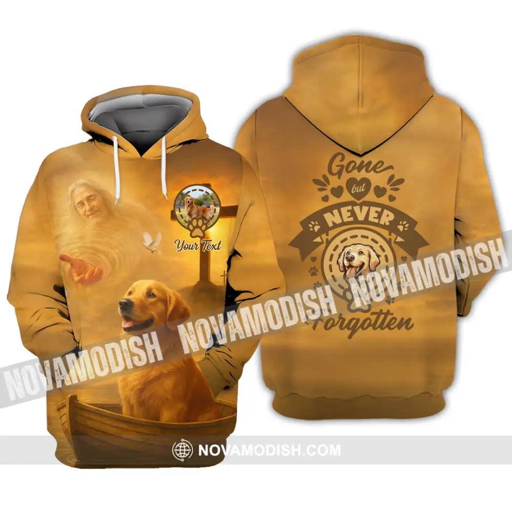 Unisex Shirt - Custom Golden Retriever Gone But Never Forgotten Shirt Hoodie / S T-shirt