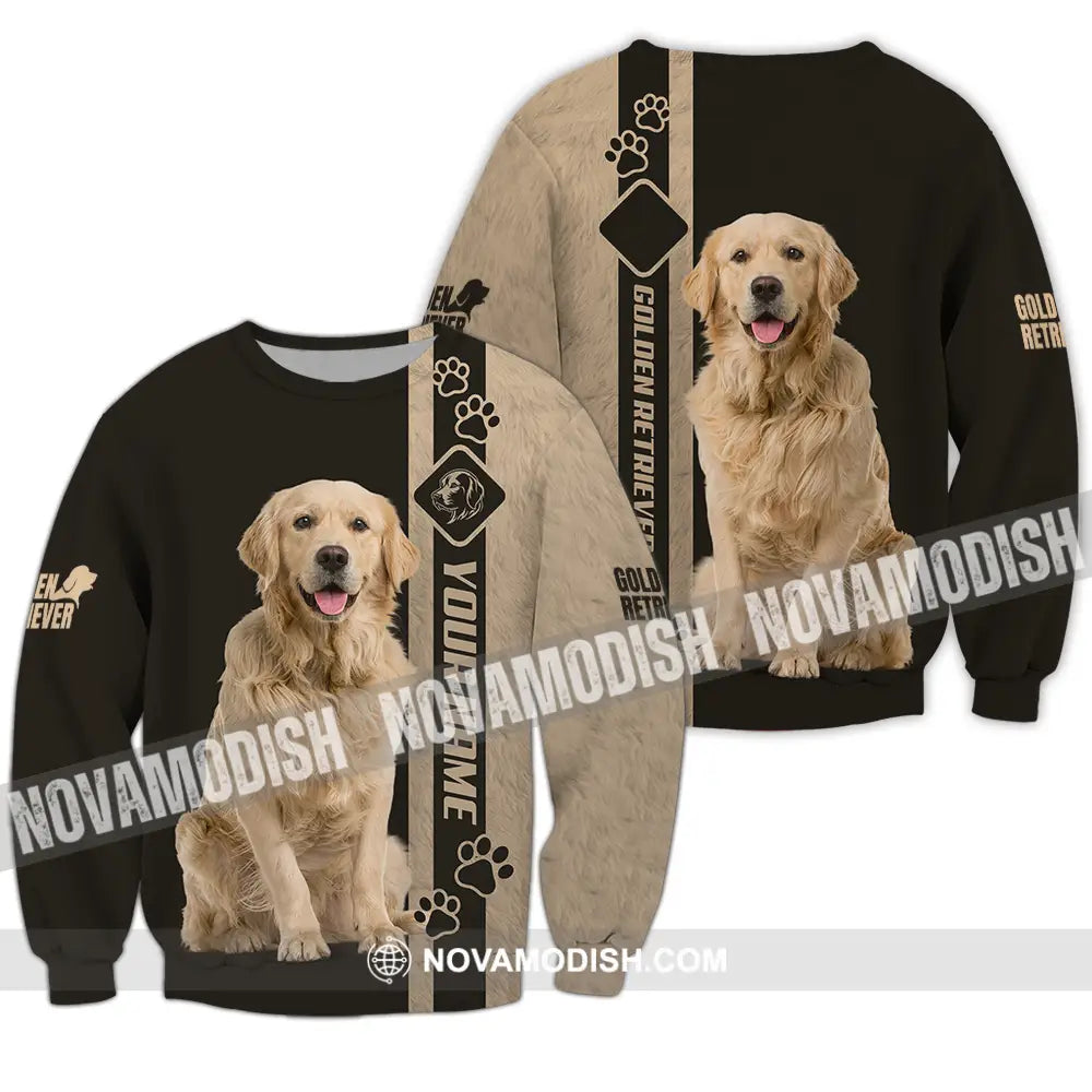 Unisex Shirt - Custom Golden Retriever Shirt Long Sleeve / S T-shirt