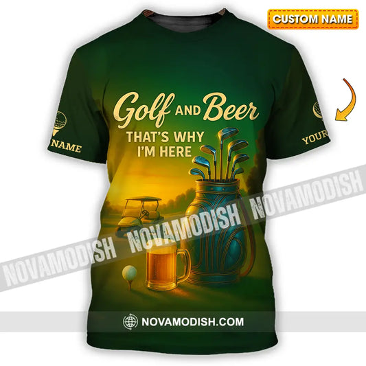 Unisex Shirt - Custom Golf And Beer Shirt T-shirt