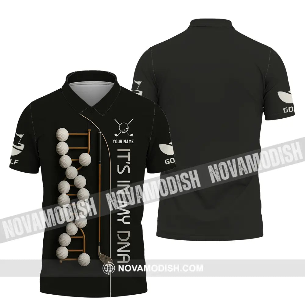 Unisex Shirt - Custom Golf In My DNA Shirt Polo Shirt / S T-shirt