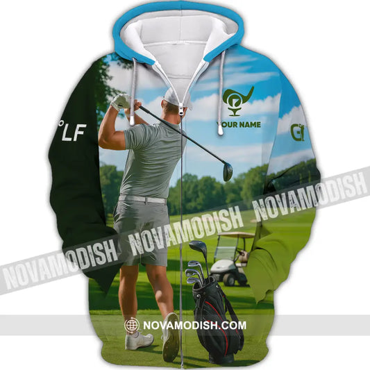 Unisex Shirt - Custom Golf Man Shirt Zipper Hoodie / S T-shirt