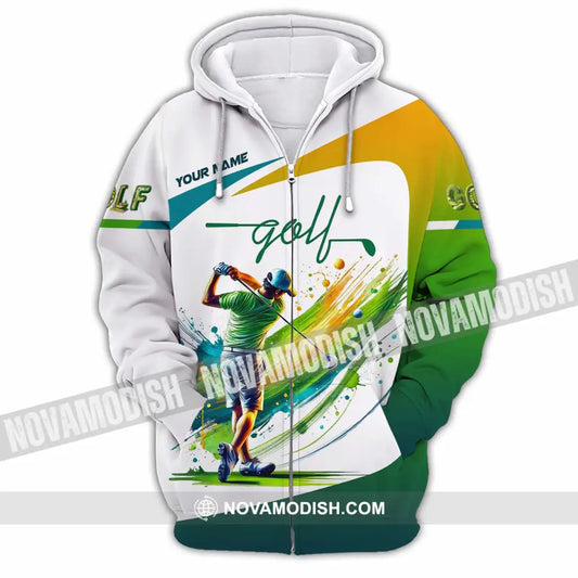 Unisex Shirt - Custom Golf Player Shirt Zipper Hoodie / S T-shirt