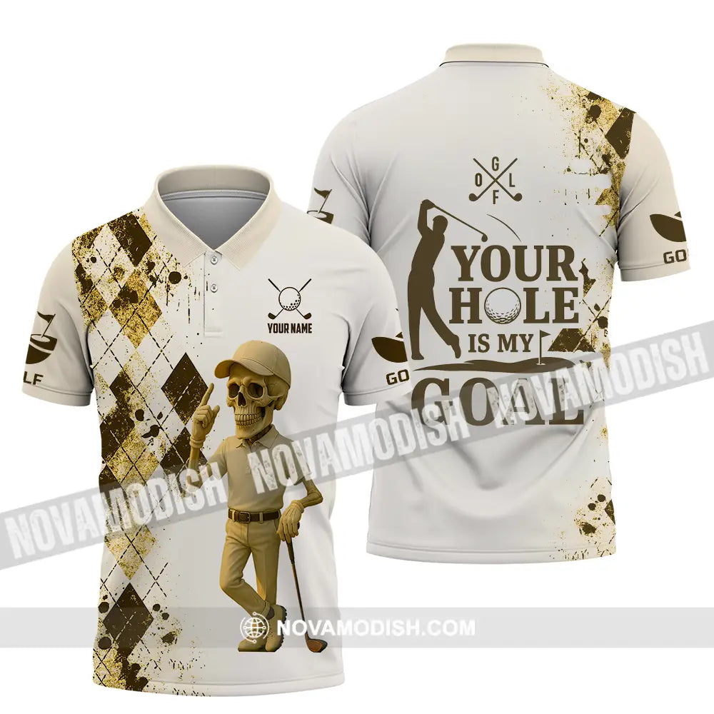 Unisex Shirt - Custom Golf Your Hole Is My Goal Shirt Polo Shirt / S T-shirt