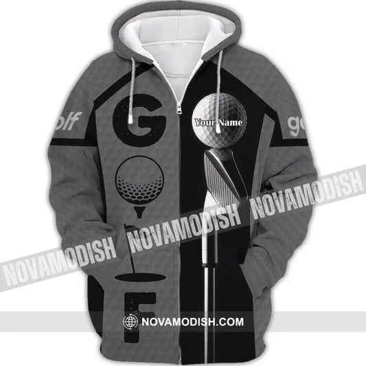 Unisex Shirt - Custom Golf Shirt Zipper Hoodie / S T-shirt