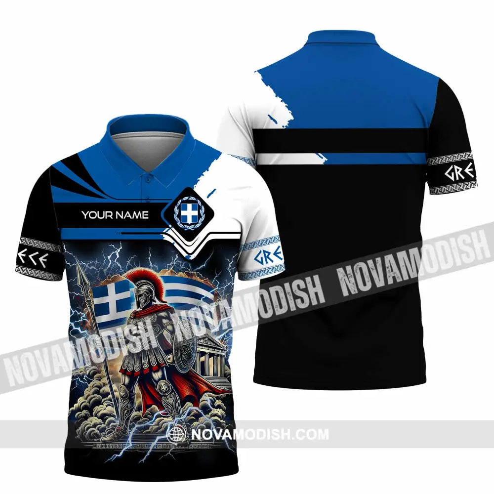 Unisex Shirt - Custom Greece Shirt Polo Shirt / S T-shirt