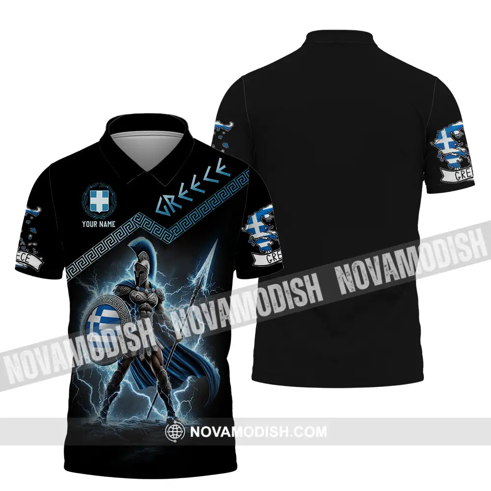 Unisex Shirt - Custom Greece Warrior Shirt Polo Shirt / S T-shirt