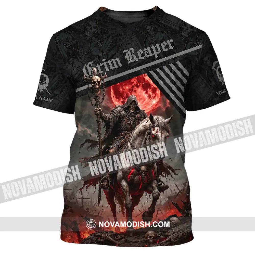 Unisex Shirt - Custom Grim Reaper Shirt T-Shirt / S T-shirt