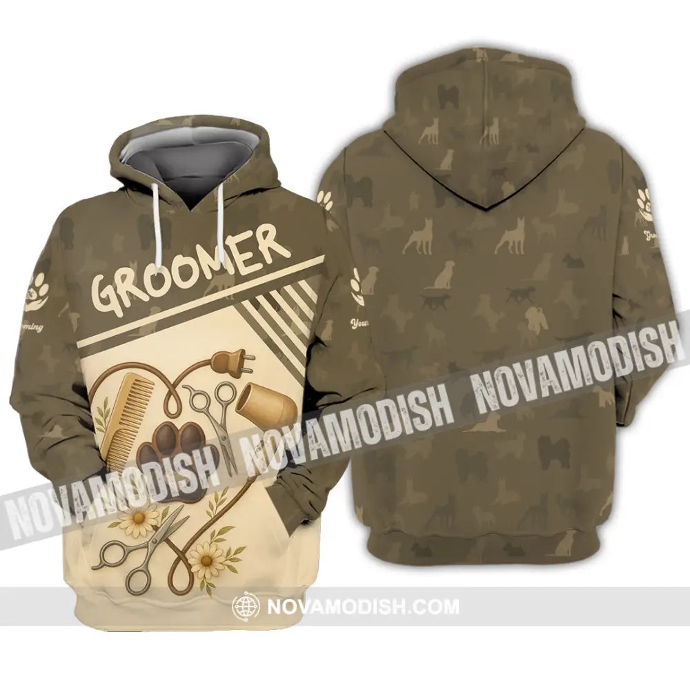 Unisex Shirt - Custom Groomer Shirt Hoodie / S T-shirt