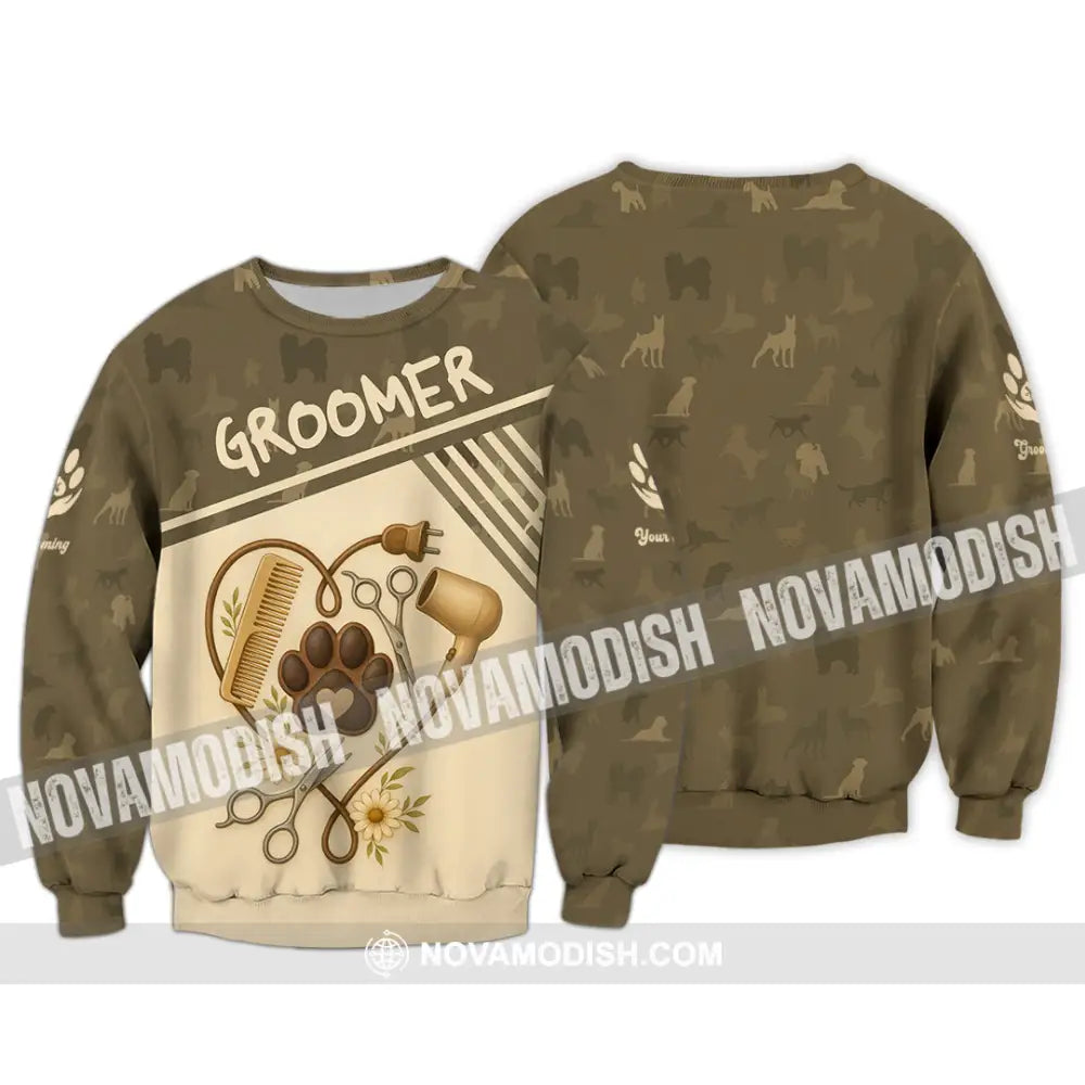Unisex Shirt - Custom Groomer Shirt Long Sleeve / S T-shirt