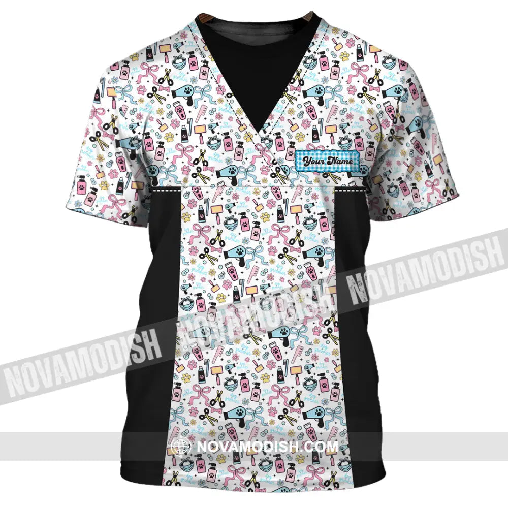 Unisex Shirt - Custom Groomer Shirt T-Shirt / S T-shirt