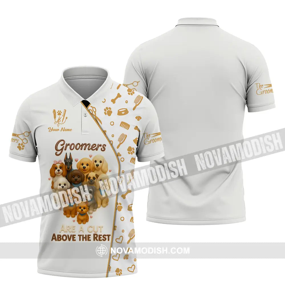 Unisex Shirt - Custom Groomers Are A Cut Above The Rest Shirt Polo Shirt / S T-shirt