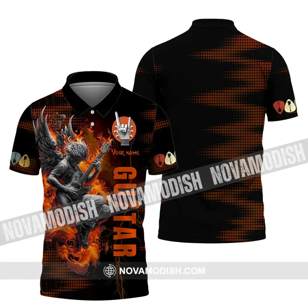 Unisex Shirt - Custom Guitar Player Shirt Polo Shirt / S T-shirt