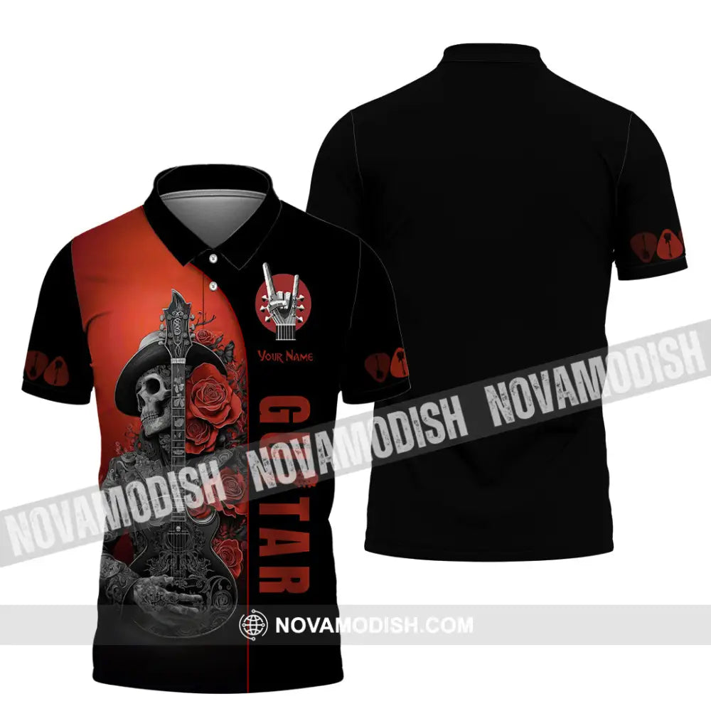 Unisex Shirt - Custom Guitar Player Shirt Polo Shirt / S T-shirt