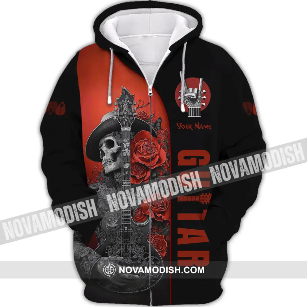 Unisex Shirt - Custom Guitar Player Shirt Zipper Hoodie / S T-shirt