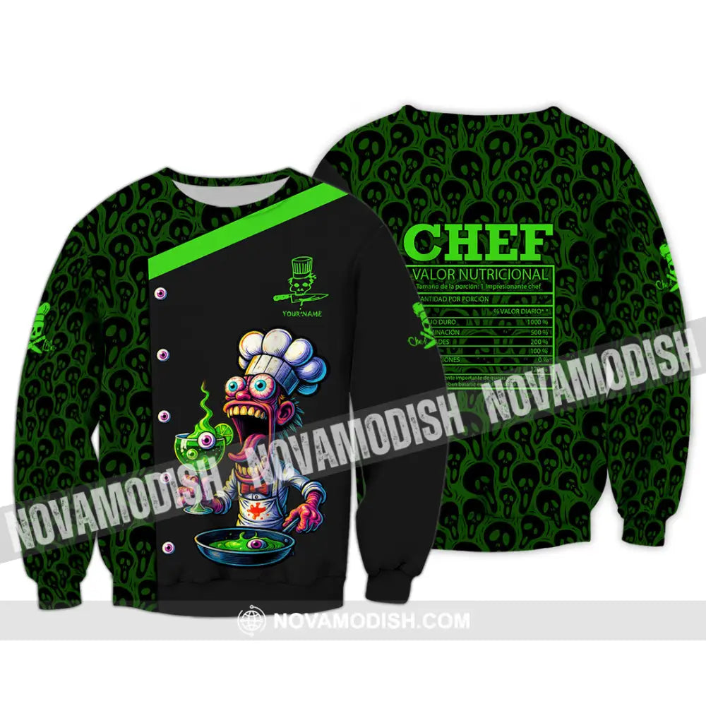 Unisex Shirt - Custom Halloween Master Chef Shirt Long Sleeve / S T-shirt