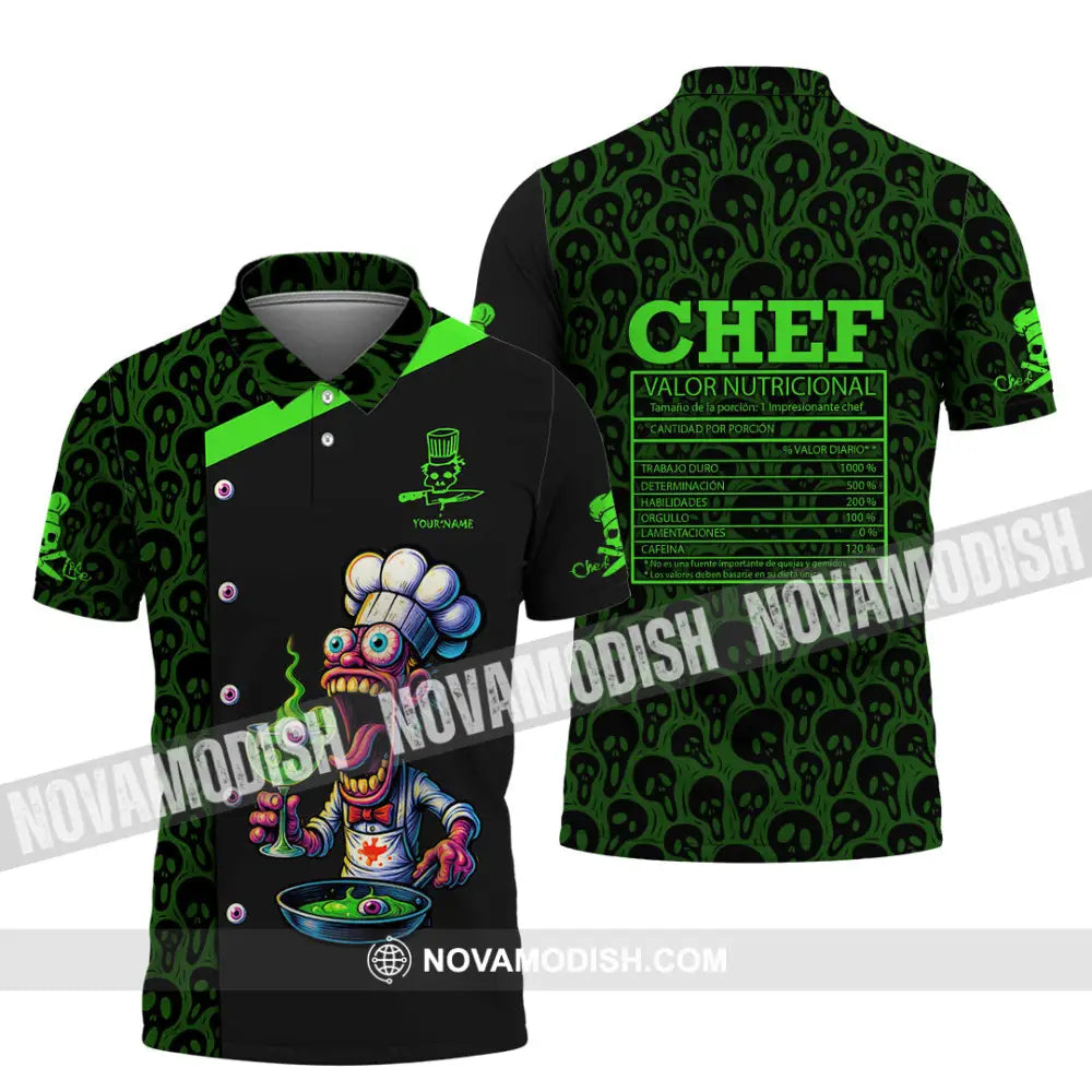 Unisex Shirt - Custom Halloween Master Chef Shirt Polo Shirt / S T-shirt