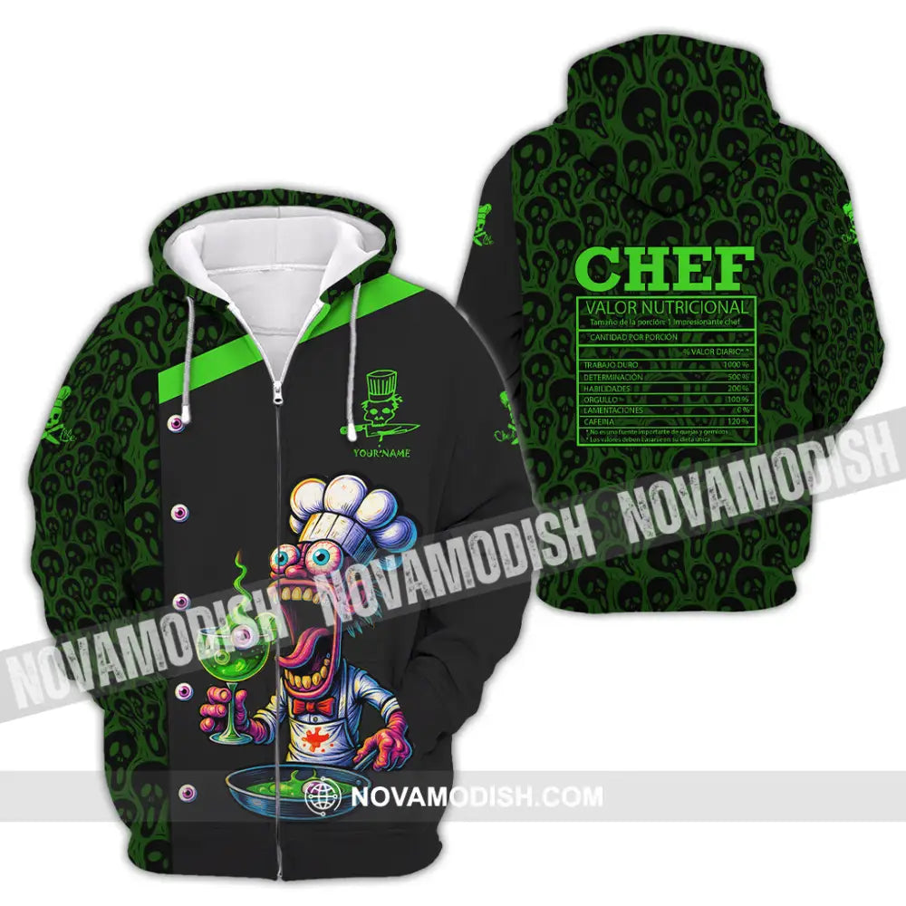 Unisex Shirt - Custom Halloween Master Chef Shirt Zipper Hoodie / S T-shirt
