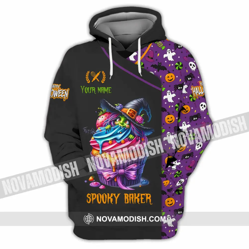 Unisex Shirt - Custom Halloween Spooky Baker Shirt Hoodie / S T-shirt