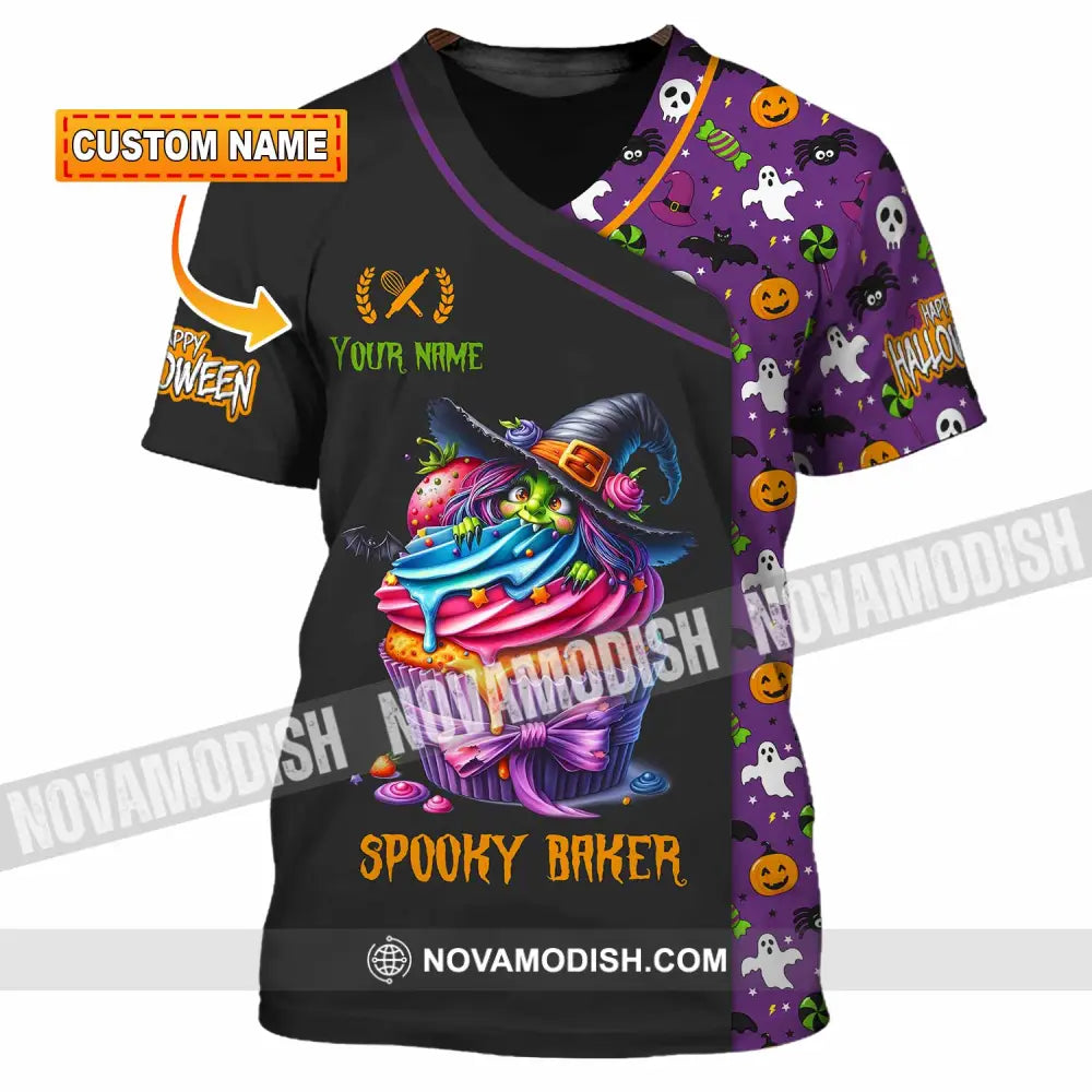Unisex Shirt - Custom Halloween Spooky Baker Shirt T-shirt