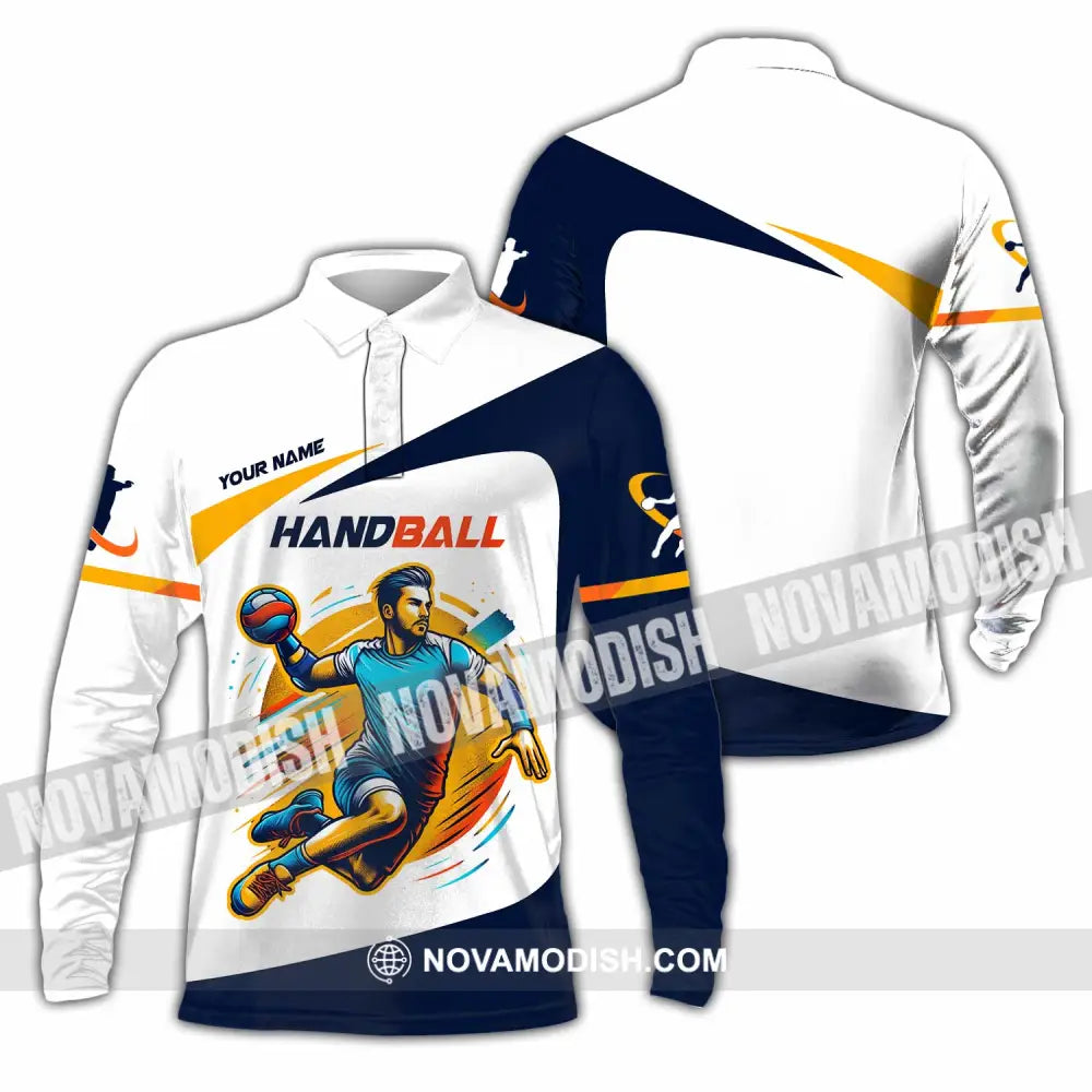 Unisex Shirt - Custom Handball Shirt Long Sleeve Polo / S T-shirt