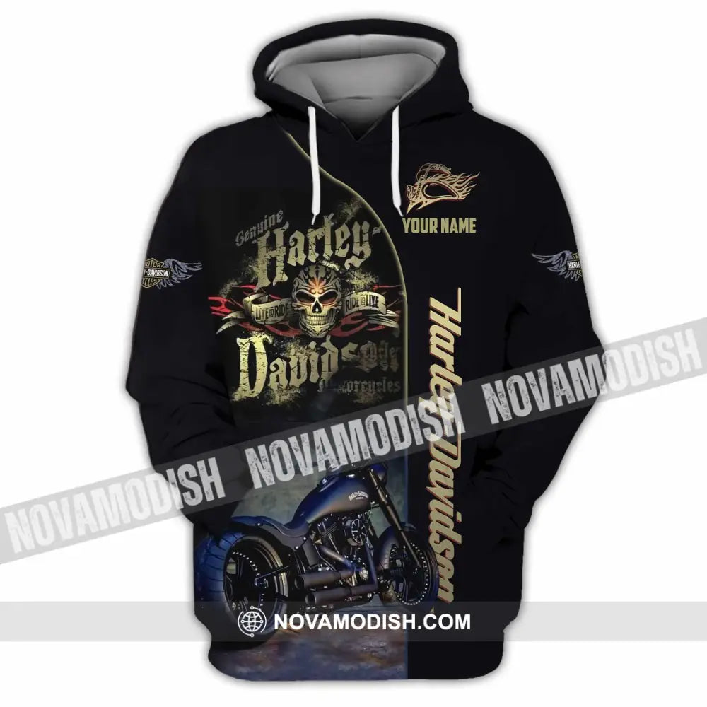 Unisex Shirt - Custom Harley Davidson Shirt Hoodie / S T-shirt