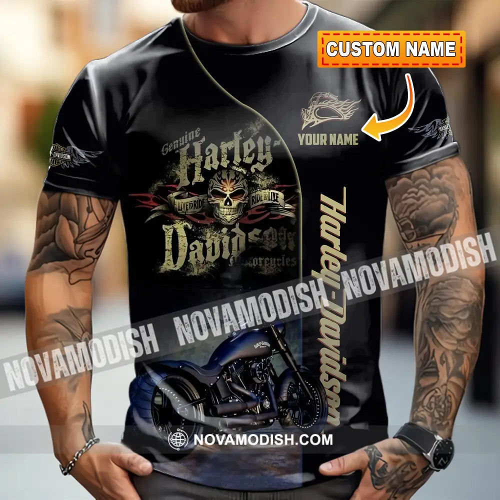 Unisex Shirt - Custom Harley Davidson Shirt T-shirt