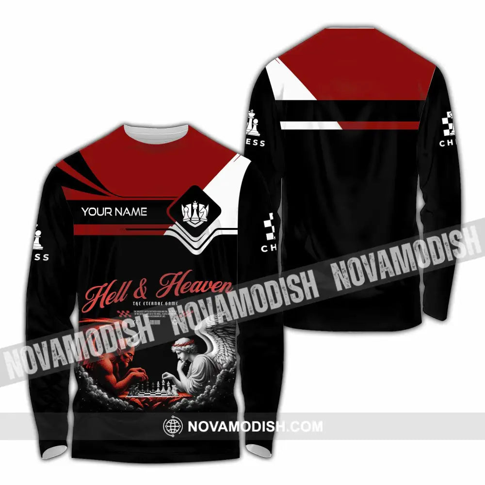 Unisex Shirt - Custom Hell And Heaven Shirt Long Sleeve Shirt / S T-shirt