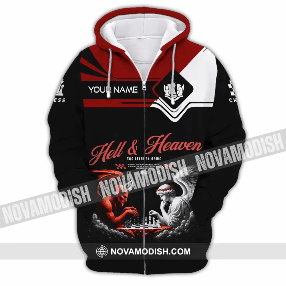 Unisex Shirt - Custom Hell And Heaven Shirt Zipper Hoodie / S T-shirt