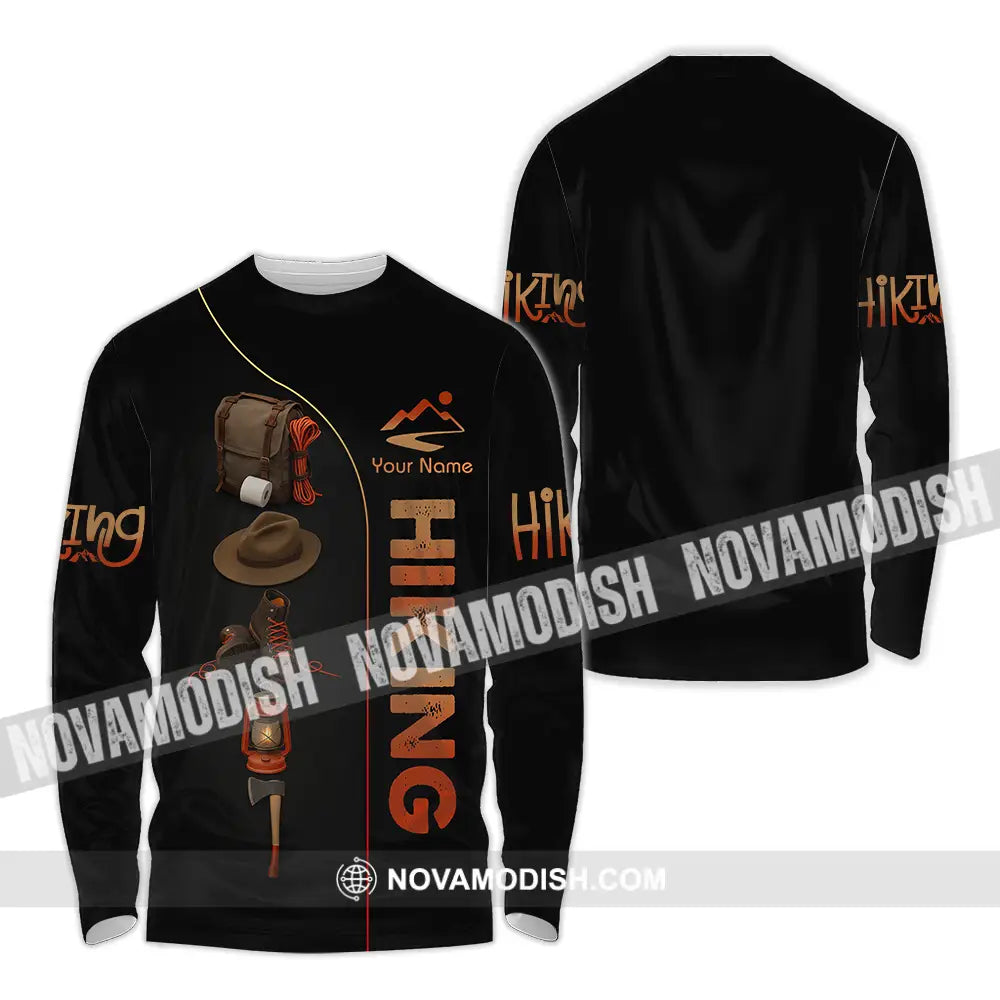 Unisex Shirt - Custom Hiking Lover Shirt Long Sleeve Shirt / S T-shirt