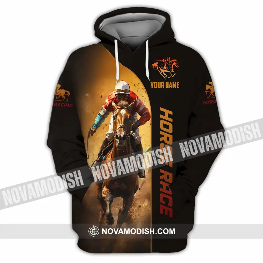 Unisex Shirt - Custom Horse Race Shirt Hoodie / S T-shirt