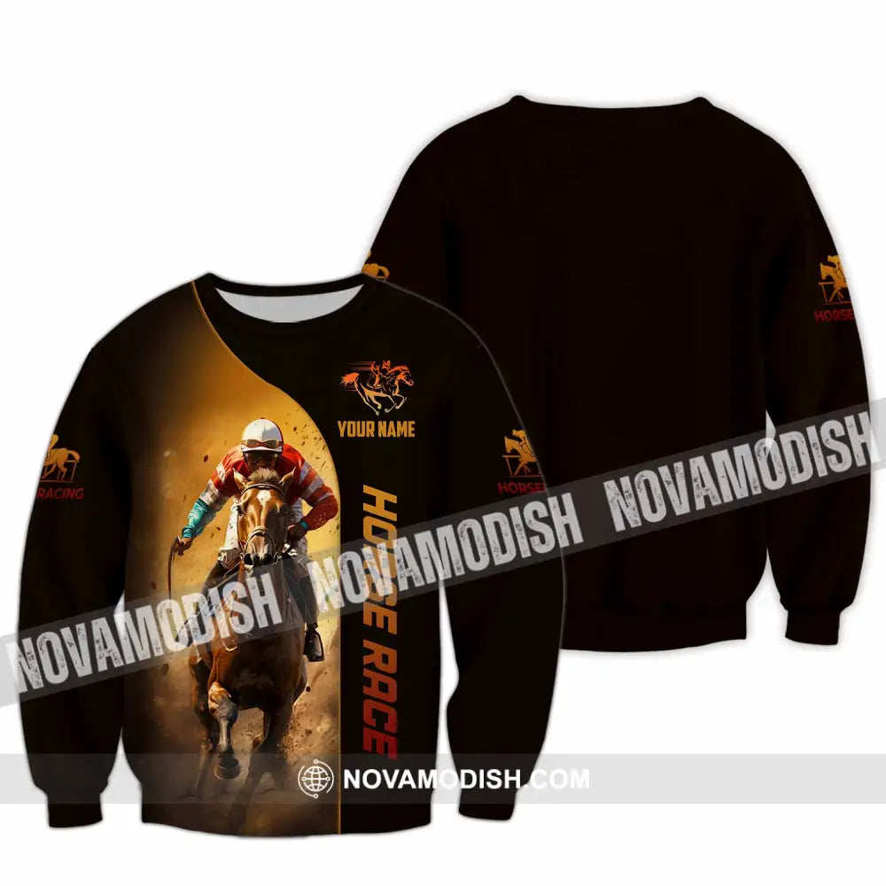Unisex Shirt - Custom Horse Race Shirt Long Sleeve / S T-shirt