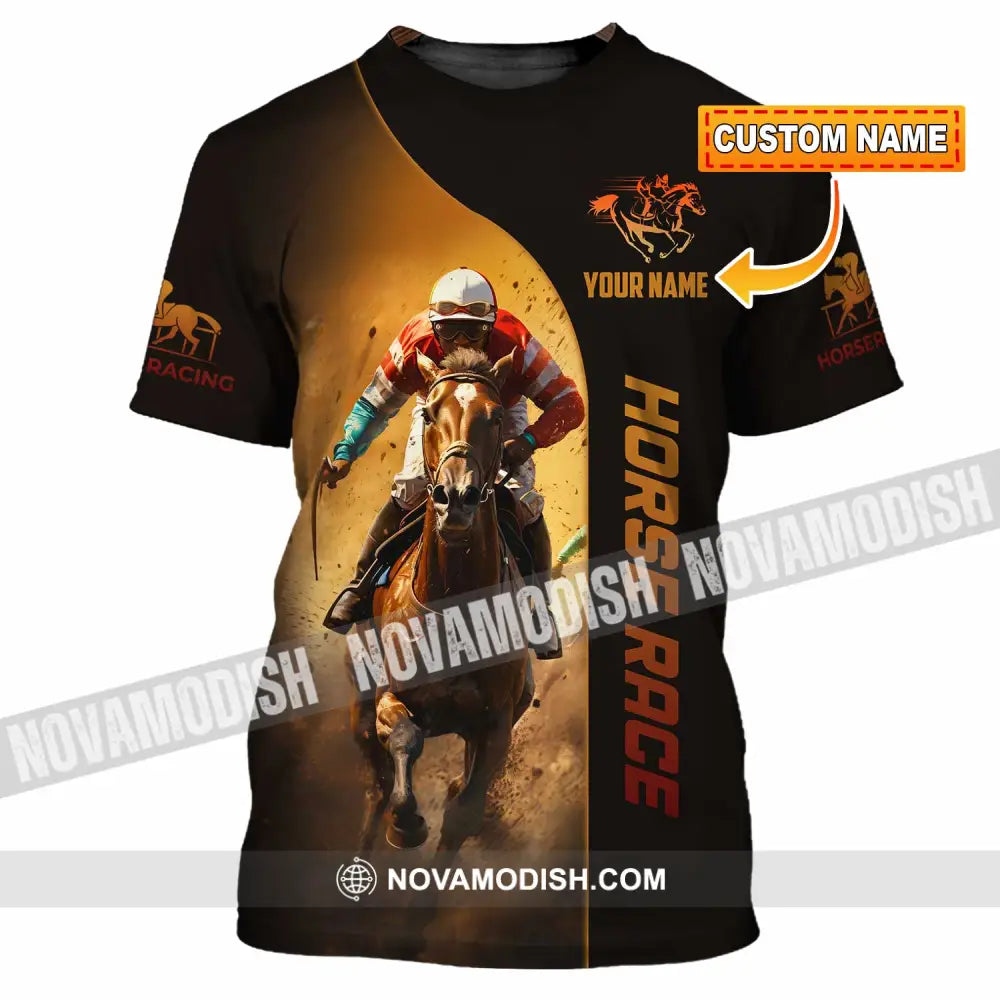 Unisex Shirt - Custom Horse Race Shirt T-shirt