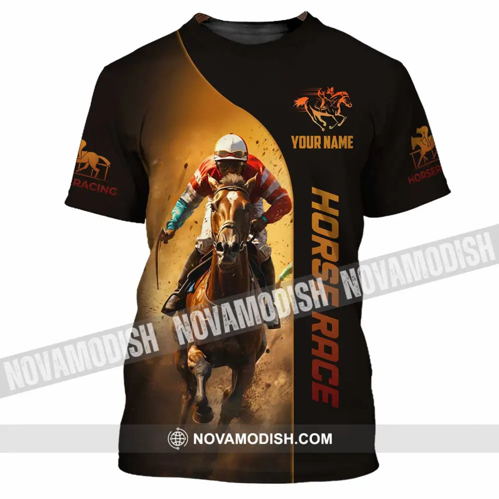Unisex Shirt - Custom Horse Race Shirt T-Shirt / S T-shirt