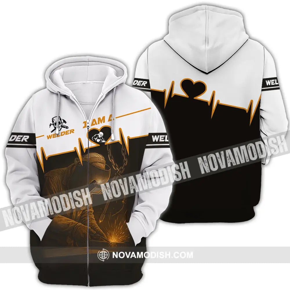 Unisex Shirt - Custom I Am Welder Shirt Zipper Hoodie / S T-shirt