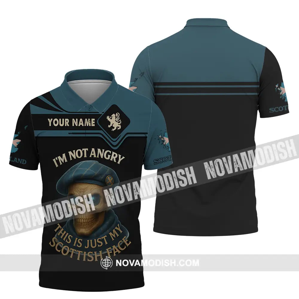 Unisex Shirt - Custom I’m Not Angry This Is Just My Scottish Face Shirt Polo Shirt / S T-shirt