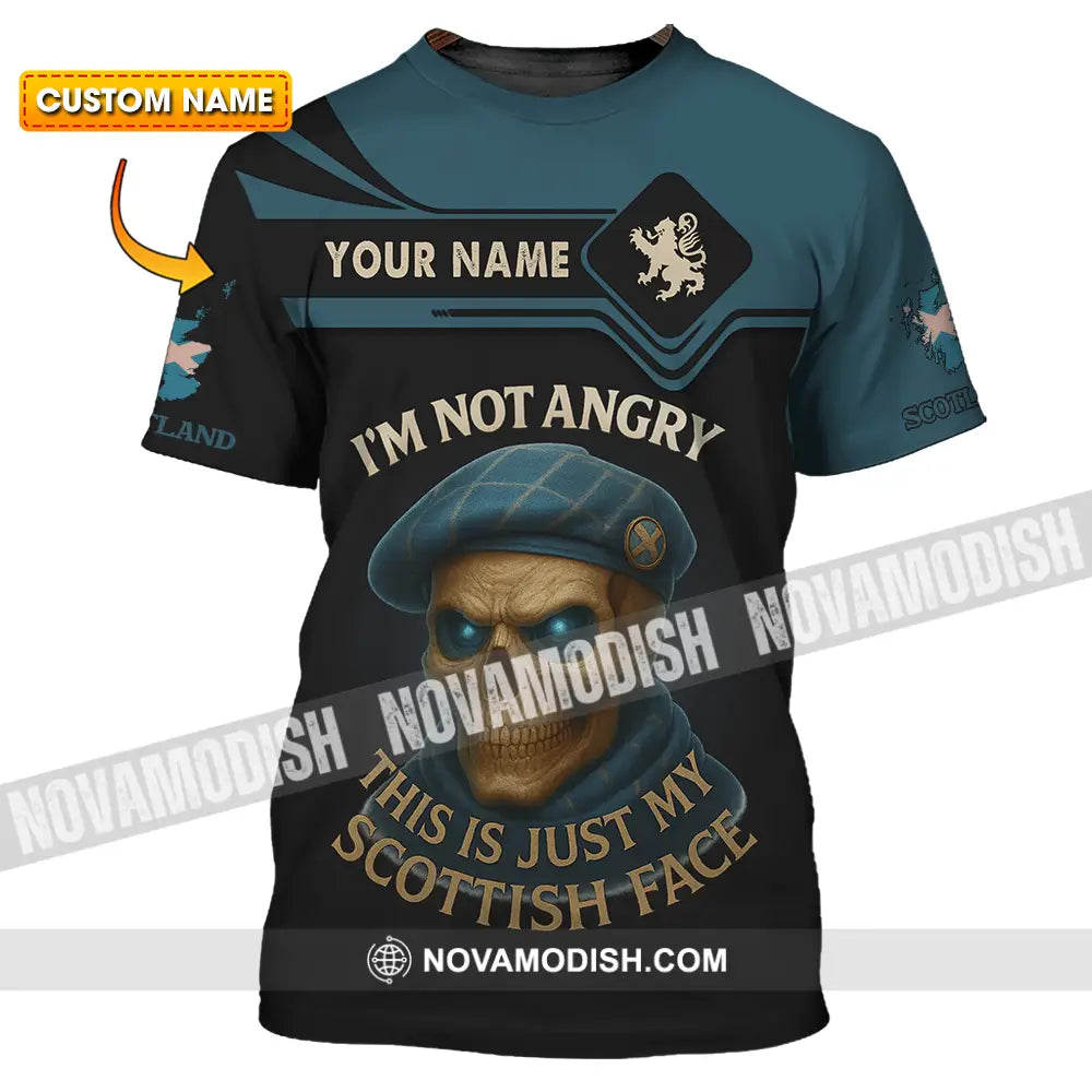 Unisex Shirt - Custom I’m Not Angry This Is Just My Scottish Face Shirt T-shirt