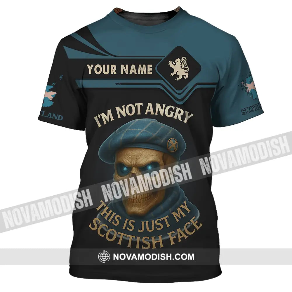 Unisex Shirt - Custom I’m Not Angry This Is Just My Scottish Face Shirt T-Shirt / S T-shirt