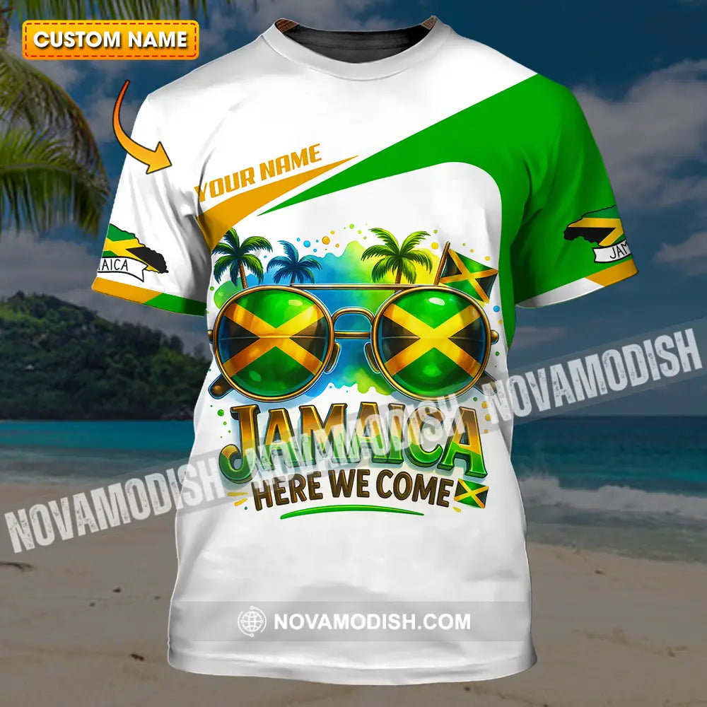 Unisex Shirt - Custom Jamaica Here We Come Shirt T-shirt
