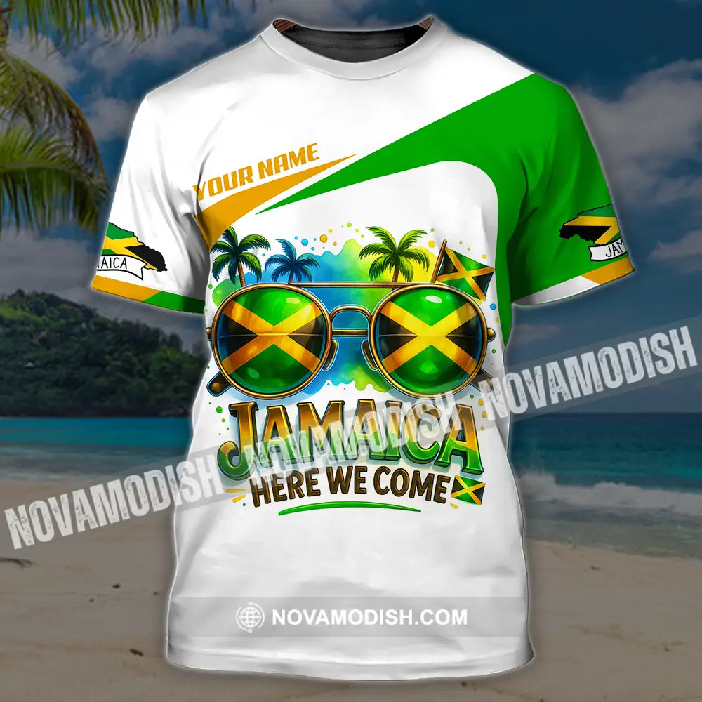 Unisex Shirt - Custom Jamaica Here We Come Shirt T-Shirt / S T-shirt