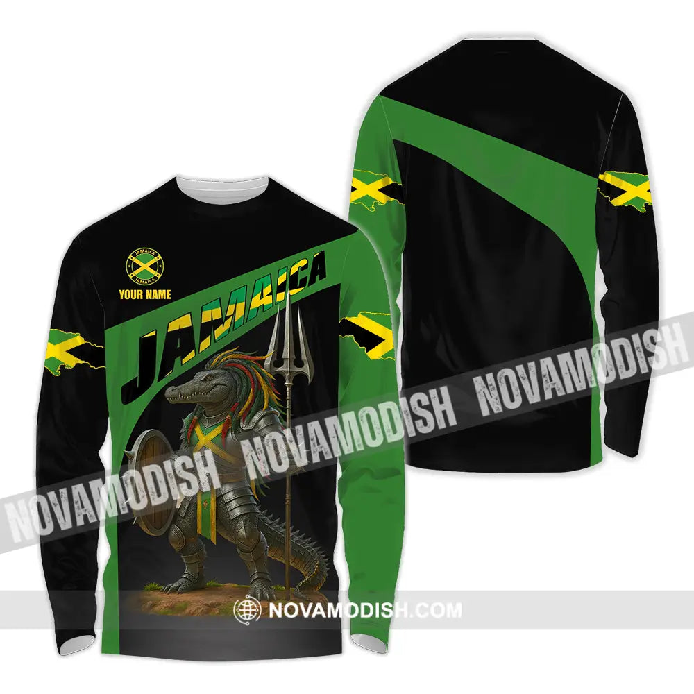 Unisex Shirt - Custom Jamaica Shirt Long Sleeve Shirt / S T-shirt