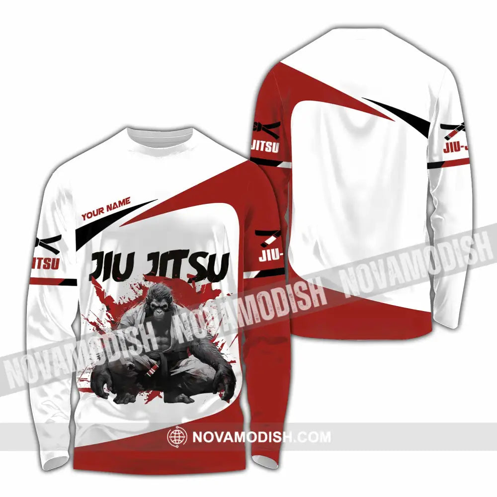 Unisex Shirt - Custom Jiu Jitsu Shirt Long Sleeve Shirt / S T-shirt