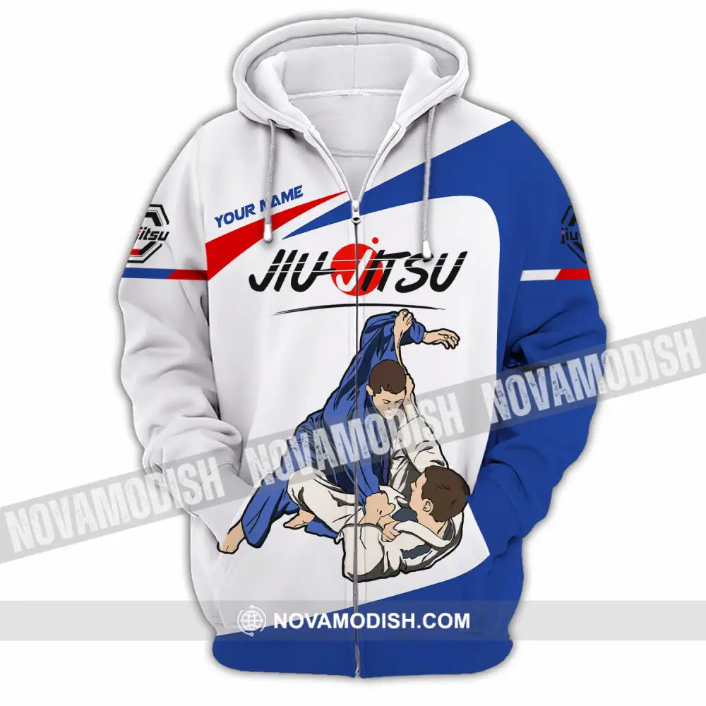 Unisex Shirt - Custom Jiu Jitsu Player Sport Shirt Zipper Hoodie / S T-shirt