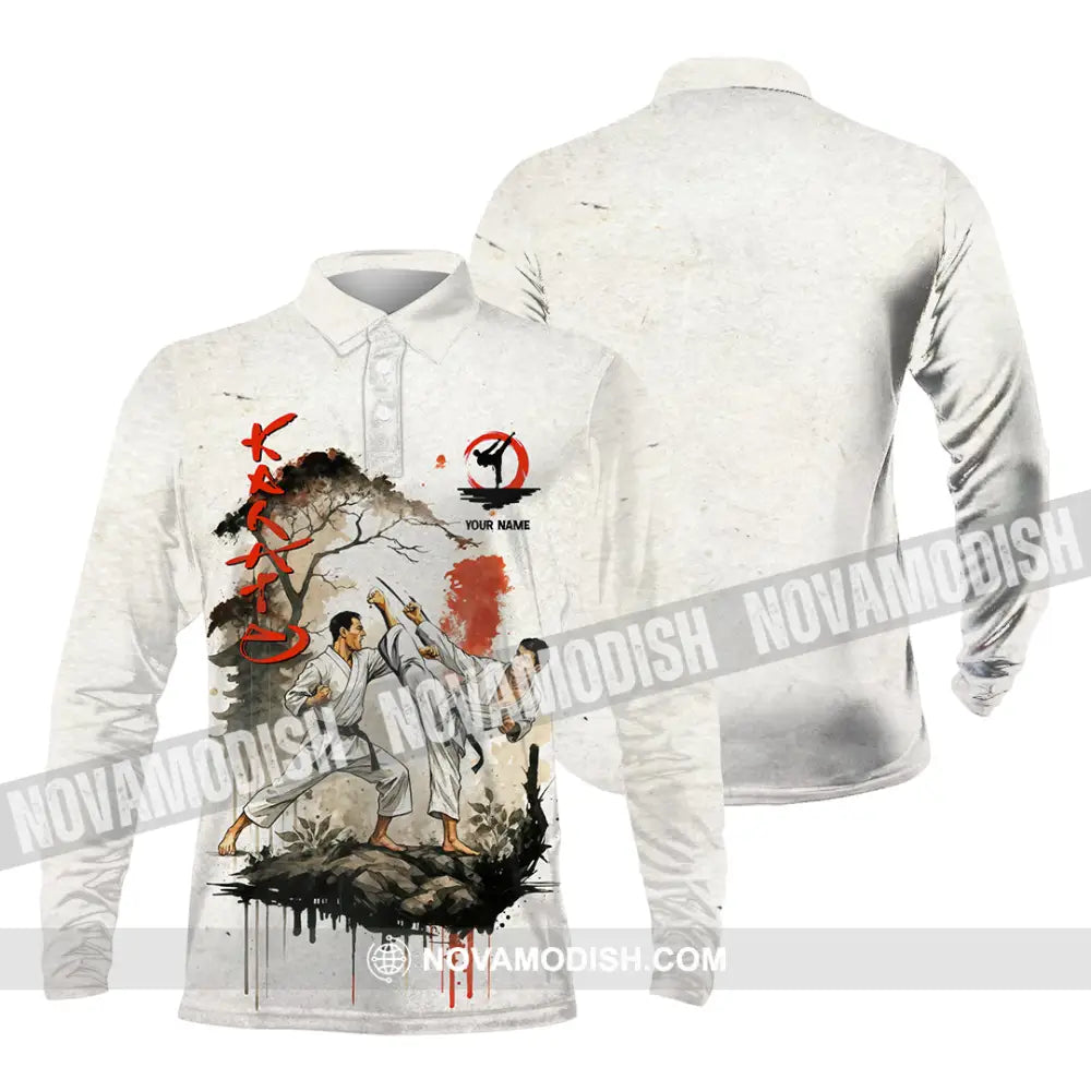 Unisex Shirt - Custom Karate Shirt Long Sleeve Polo / S T-shirt