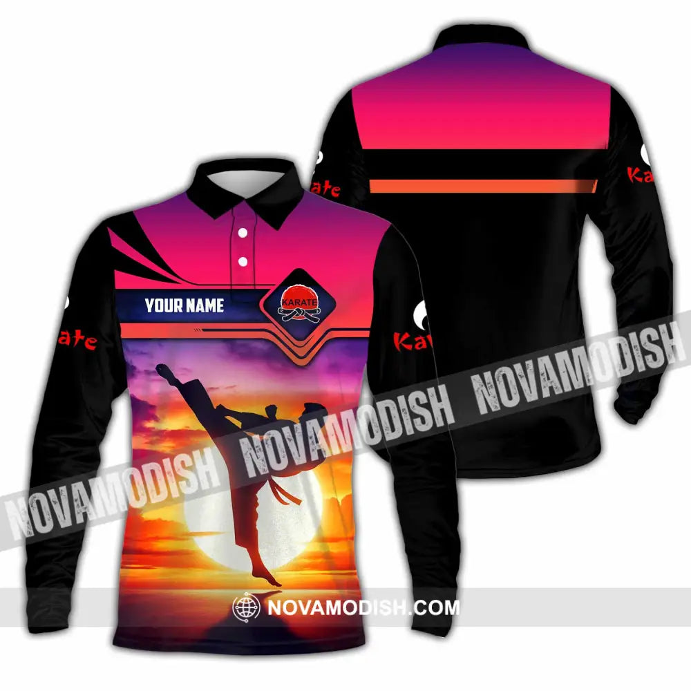 Unisex Shirt - Custom Karate Shirt Long Sleeve Polo / S T-shirt