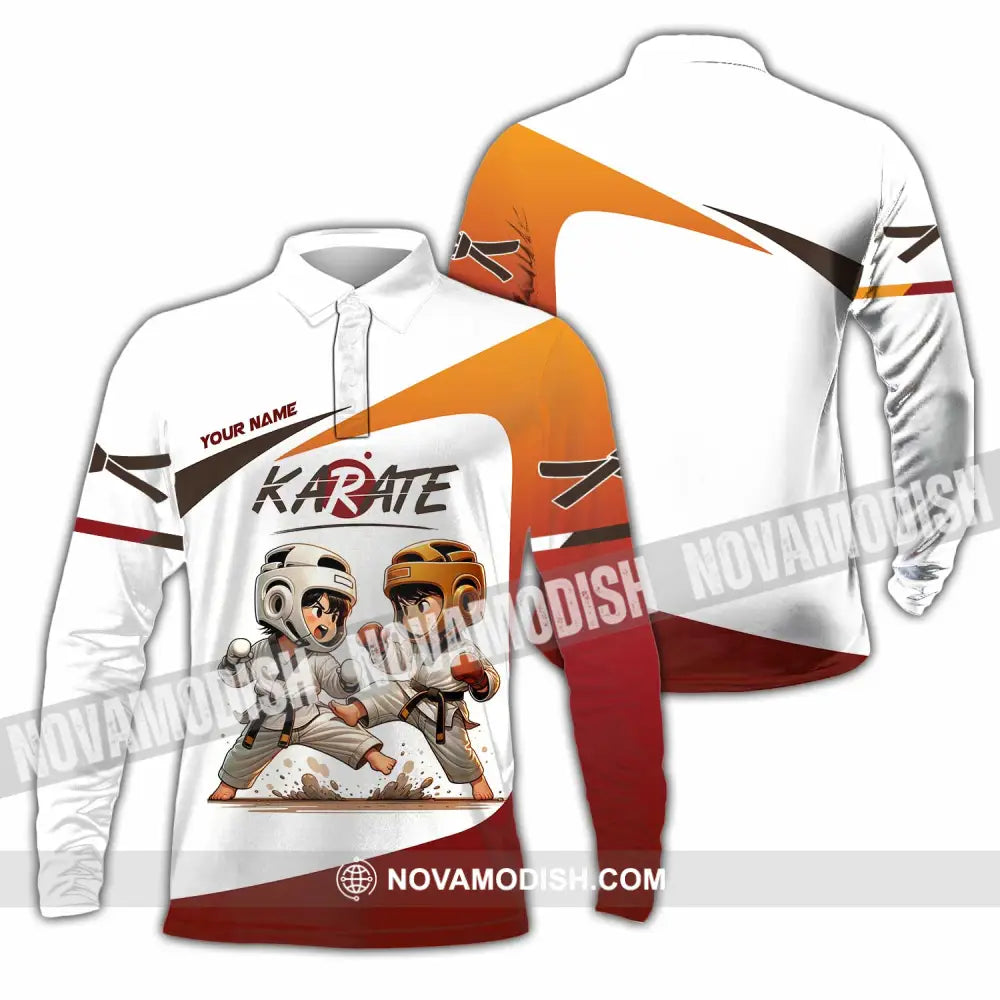 Unisex Shirt - Custom Karate Shirt Long Sleeve Polo / S T-shirt