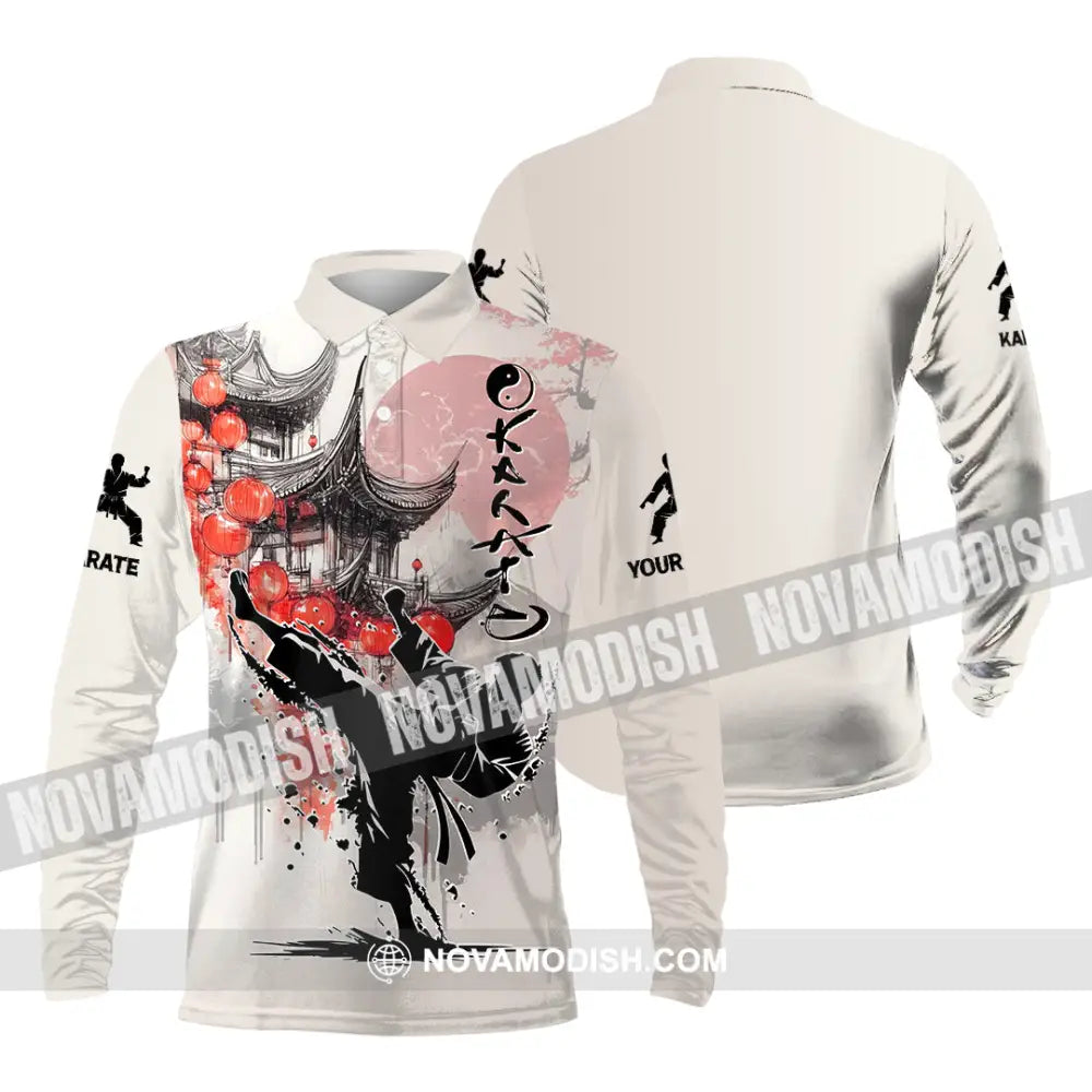 Unisex Shirt - Custom Karate Shirt Long Sleeve Polo / S T-shirt